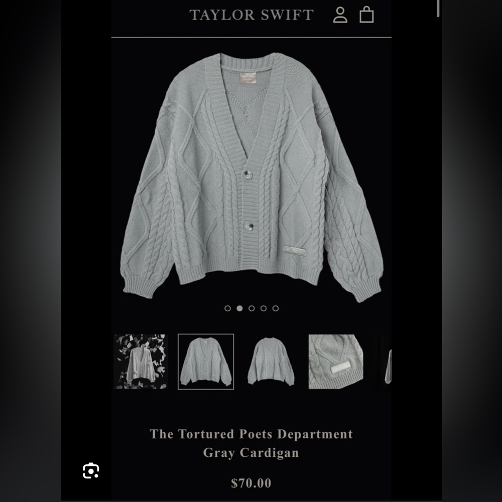 BNWT Taylor Swift Exclusive and Sold Out TTPD Cardigan